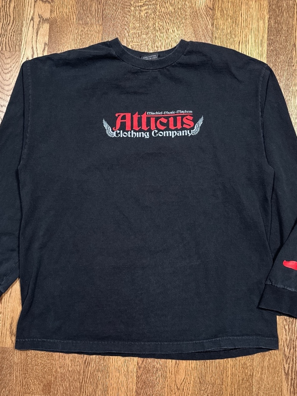 Vintage Y2K Atticus Clothing Company Blink 182 Wings Logo L/S T Shirt Mens XL